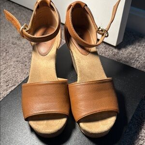 Style & Co Tan Wedge Shoes with Smooth Finish